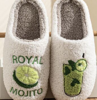 Its Spritz O Clock Embroidered Slippers, 5 of 9