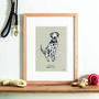 Dalmatian Personalised Fine Art Print, thumbnail 1 of 4