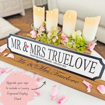 Personalised 'Mr & Mrs' Street Sign, 4 of 4