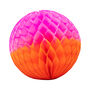 Two Tone Honeycomb Ball Decoration Pink And Orange, thumbnail 1 of 1