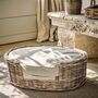 Hove Luxury Hand Woven Rattan Pet Bed, thumbnail 4 of 9