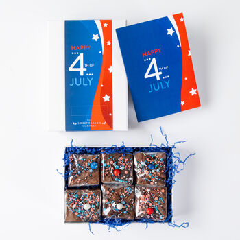 '4th Of July' Luxury Sprinkle Brownies, 3 of 4