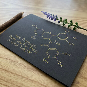 Personalised Tea Molecule Father's Day Card, 10 of 12