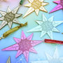 Wish Upon A Star Christmas Star Tree Decoration, thumbnail 4 of 6