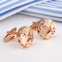Rose Gold Plated Watch Movement Cufflinks, thumbnail 2 of 8