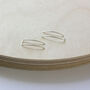 Sterling Silver Curved Ear Threads, thumbnail 2 of 6