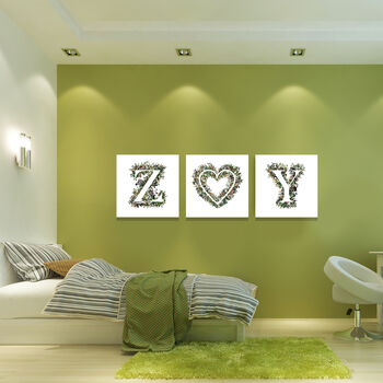 Couples Initial Animal Alphabet Wall Art, 2 of 12