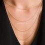 Rose Gold Skinny Cable Chain Necklace, thumbnail 1 of 3
