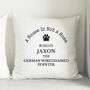 Personalised Dog Pawprint Cushion, thumbnail 6 of 6