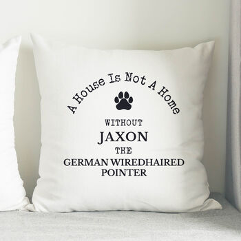 Personalised Dog Pawprint Cushion, 6 of 6