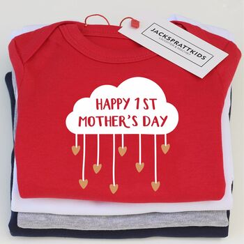 Personalised 'Happy 1st Mothers Day' Babygrow, 2 of 6