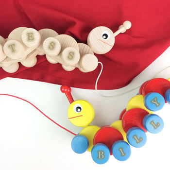 personalised caterpillar teddy