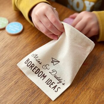 Personalised Daddy And Me Boredom Ideas Bag, 6 of 12