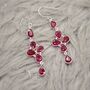 Red Ruby Earrings, July Birthstone Earrings, thumbnail 2 of 10