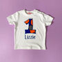 Personalised Birthday Number African Print Baby Top, thumbnail 8 of 8