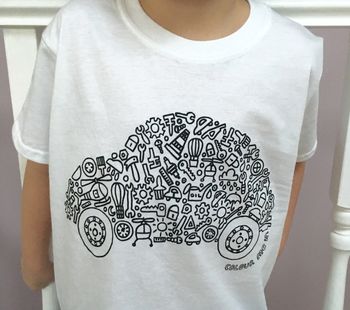 Colour In Childrens Guitars T Shirt, 5 of 8