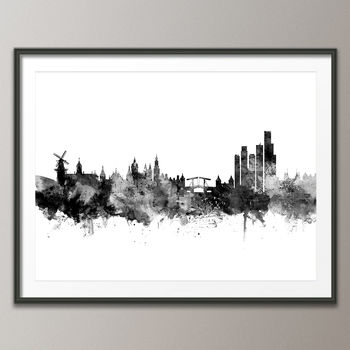 Amsterdam Skyline Cityscape Art Print, 3 of 8