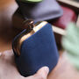 Copper Hip Flask Personalised Italian Leather Sleeve, thumbnail 6 of 10