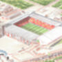 Sheffield United Bramall Lane Stadium Fine Art Print, thumbnail 2 of 3