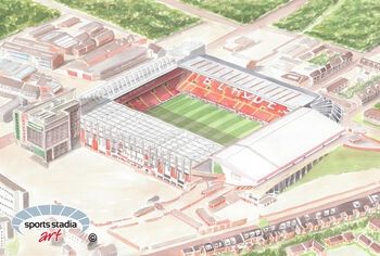 Sheffield United Bramall Lane Stadium Fine Art Print, 2 of 3