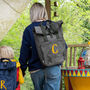 Adult's Personalised Initial Roll Top Backpack, thumbnail 1 of 10