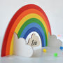 Personalised Rainbow And Clouds Sign, thumbnail 2 of 5