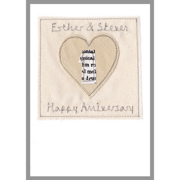 Personalised 1st Paper Wedding Anniversary Card, 11 of 11