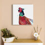 Inky Pheasant Canvas Gallery Print, thumbnail 4 of 6