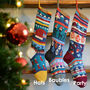 Hand Knitted Christmas Stockings In Organic Cotton, thumbnail 7 of 7