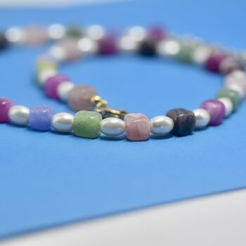 Soho Gemstones And Pearl Necklace, 5 of 7