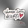 Choose Love Always Glitter Heart Enamel Lapel Pin Badge, thumbnail 3 of 8
