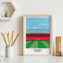Contemporary Print Of Your Football Team's Stadium, thumbnail 1 of 10
