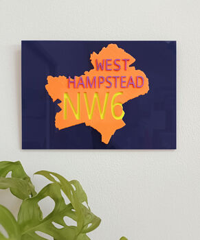 Personalised 3D Print Postcode Map, 6 of 6