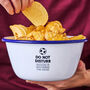 Do Not Disturb Personalised Football Snack Bowl, thumbnail 1 of 2