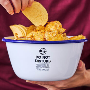 Do Not Disturb Personalised Football Snack Bowl, 2 of 6