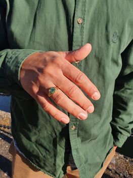 Emerald Signet Ring, 2 of 7