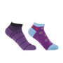 Peace And Retro Purple Women's Trainer Socks Bundle, thumbnail 1 of 7