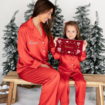 Personalised Embroidered Velvet Make Up Bag Accessories Pouch Christmas Gift, 7 of 9