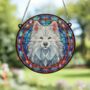 Samoyed Stained Glass Effect Suncatcher, thumbnail 3 of 6