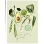 Vegetable Eat Your Green Art Print, thumbnail 2 of 3