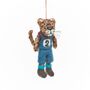 Handmade Felt Running Cheetah Hanging Decoration, thumbnail 3 of 4