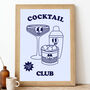 Cocktail Club Cartoon Print, thumbnail 1 of 5