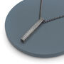 Personalised Men's Brushed Gunmetal Solid Bar Necklace, thumbnail 3 of 5