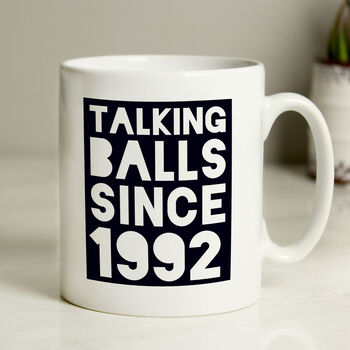 Personalised Talking Balls Since Mug, 3 of 3