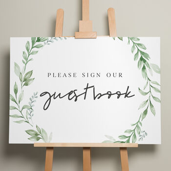 Botanical Wedding Menu Sign 'Amelia', 2 of 9