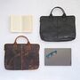 Personalised Buffalo Leather 15 Inch Laptop Case, thumbnail 1 of 10