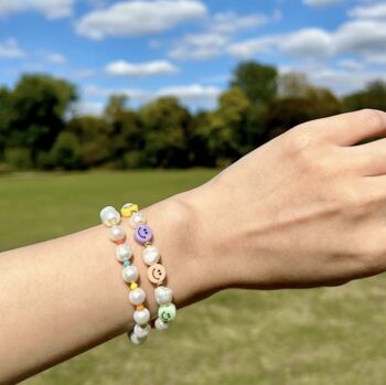 Rainbow Pearl Beaded Bracelet, 3 of 4