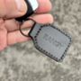 Personalised Leather Keyring, Black, thumbnail 2 of 7