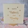 Personalised Gold Foiled 1st Father's Day Card, thumbnail 2 of 3