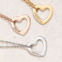 Personalised Heart Necklace Engraved With Name, thumbnail 1 of 6
